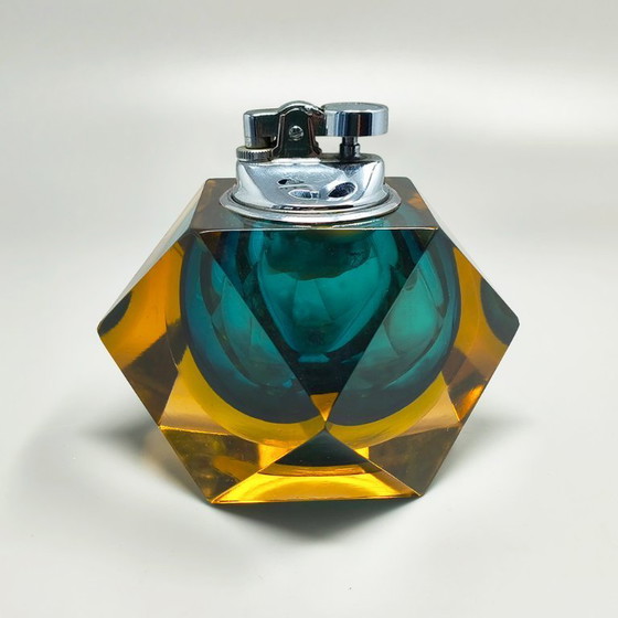 Image 1 of Briquet de table en verre de Murano Sommerso des années 1960, par Flavio Poli pour Seguso