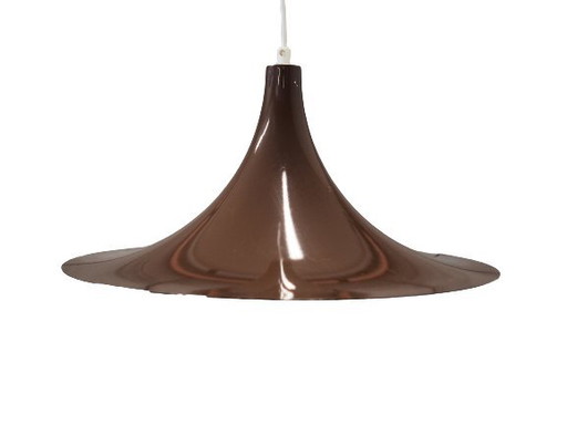 Brown Pendant Lamp, Danish Design, 1960S, Production: Denmark