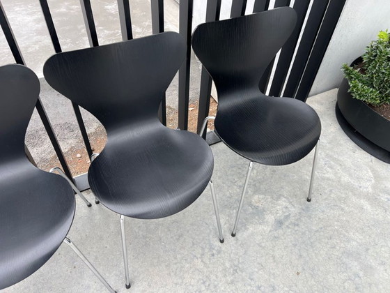 Image 1 of 6 sedie Fritz Hansen, Arne Jacobsen