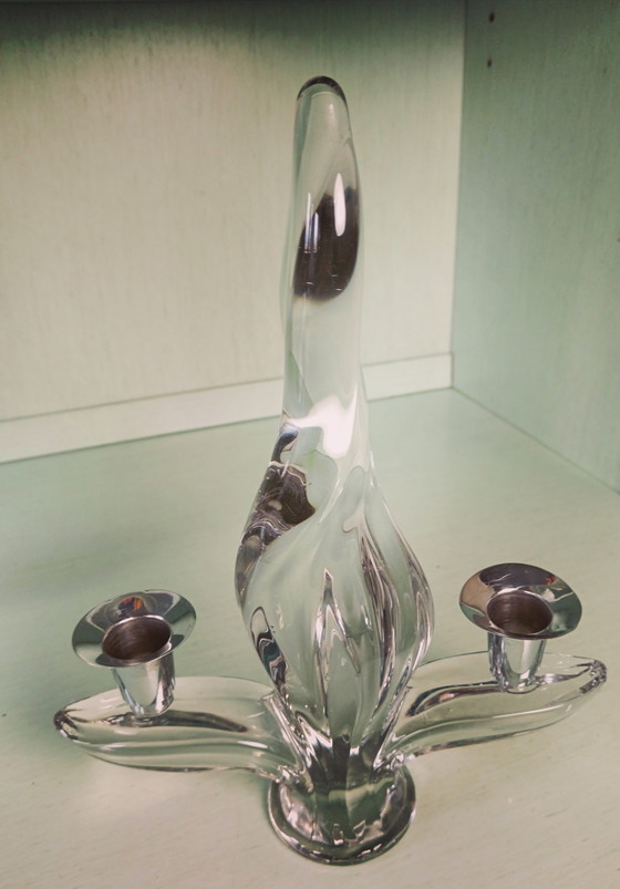 Image 1 of Candeliere in cristallo Art Vannes France anni 50 - 60