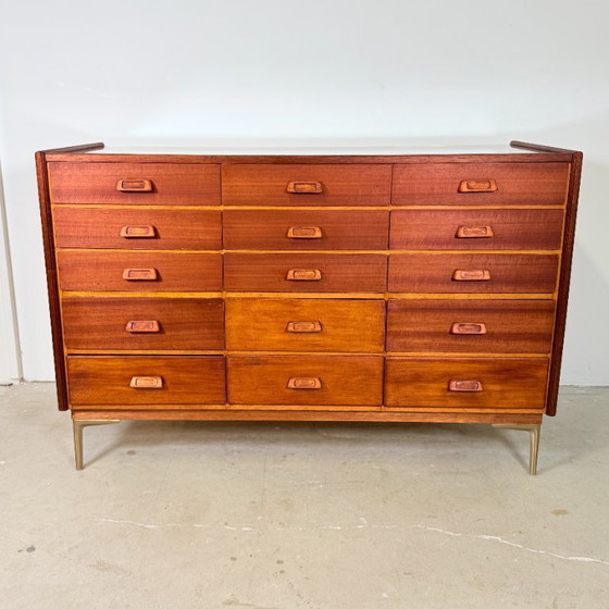 Image 1 of Vintage toonbank met 15 lades, HAKA Ladenmöbel 