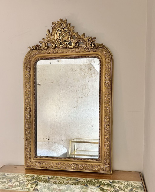 Espejo antiguo de 106x66 cm.