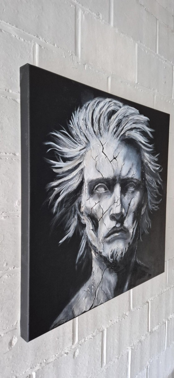 Beneath The Cracks - Acrylic on Linen Canvas Painting – Paintings & Drawings (photo 4 of 9)