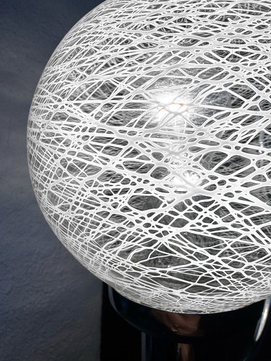 Image 1 of Applique cromata con vetro soffiato, anni '70