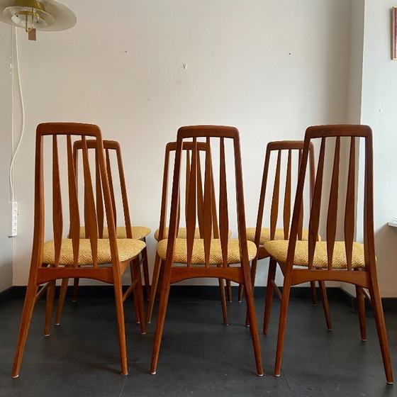 Image 1 of Ensemble de 6 chaises à repas vintage par Niels Kofoed