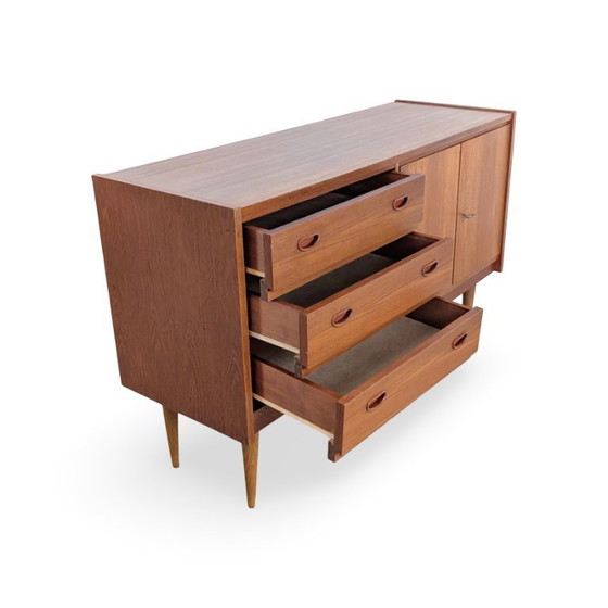 Image 1 of Original teak midcentury sideboard vintage danish design chest of drawers