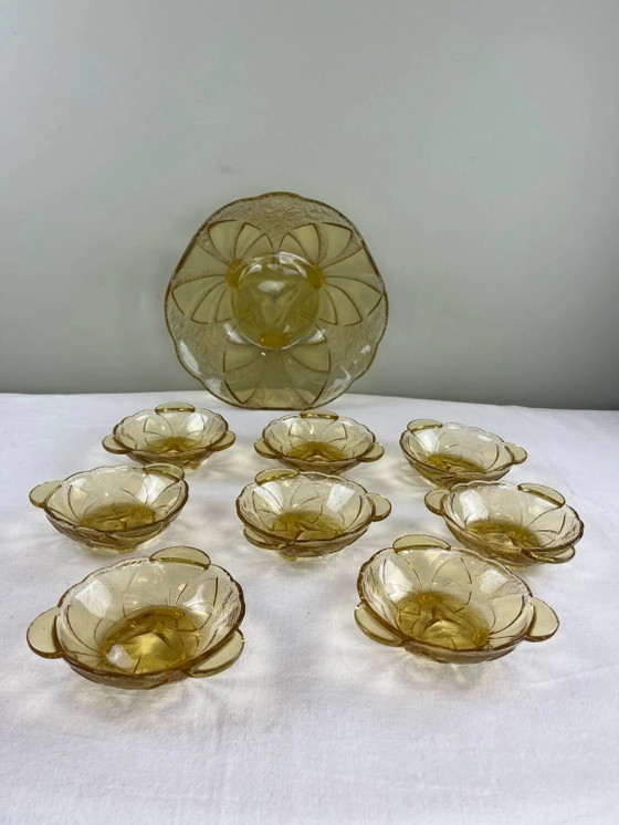 Servizio Art Déco ambra – Ciotole, Crystal, Glass, Art Deco (photo 7 of 9)