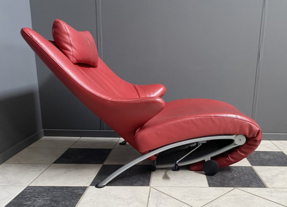 Image 1 of Fauteuil relax pliable rouge de Stefan Heiliger modèle Solo 699 pour WK Wohnen