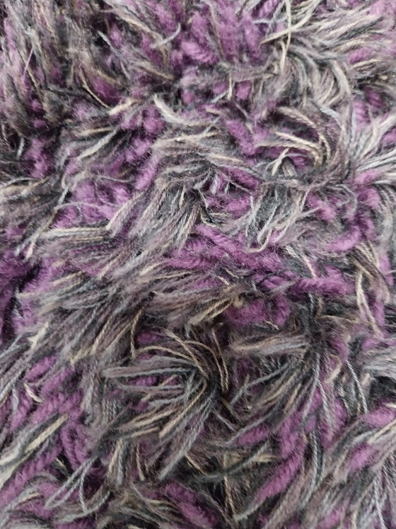 Image 1 of 1 tapis Danskina violet/gris à poils longs 300 x 380 cm