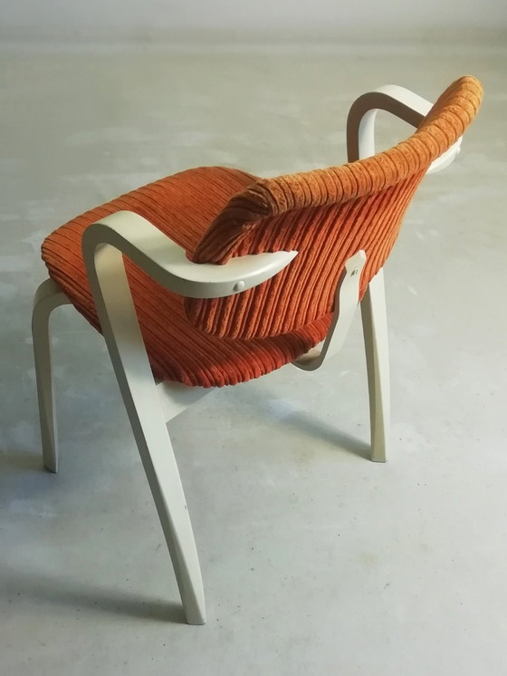 Image 1 of Orig. Asko Ilmari Tapiovaara Aslak Sedia 1946 FIN anni &#39;70 Sedia Arancione Artek