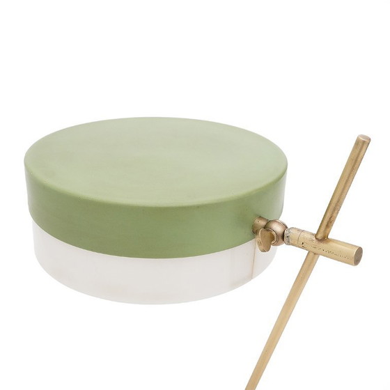 Image 1 of Marble and brass table lamp by Stilux, 1950s