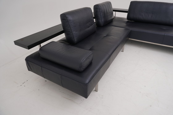 Image 1 of Divano angolare Rolf Benz Dono Couch Divano angolare Divano angolare in pelle Dono blu