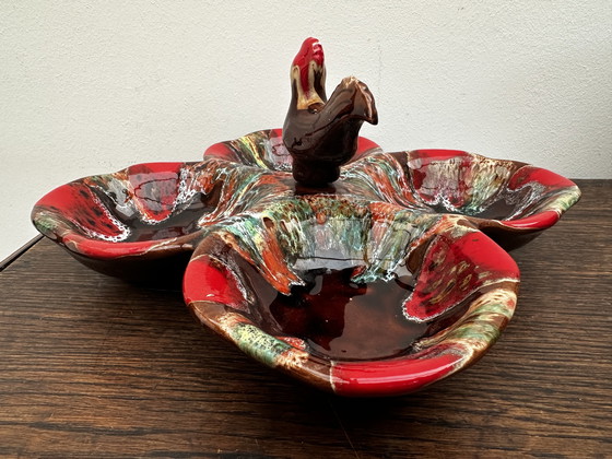 Image 1 of Serviteur à hors-d’œuvres céramique vintage Vallauris 