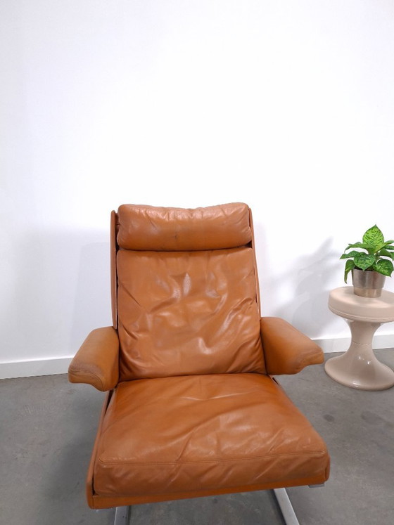 Poltrona Vintage COR Swing con pouf, Reinhold Adolf, Pelle Cognac – Poltrone (photo 6 of 22)