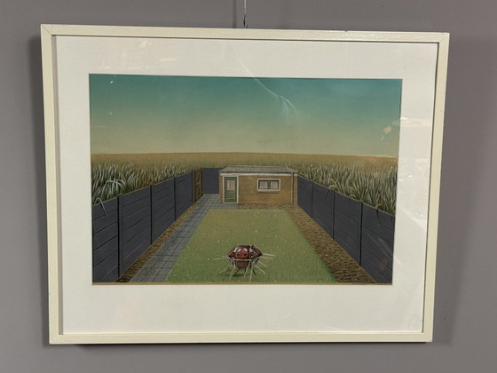 Image 1 of Réclamation (Début) par M. Bollen, technique mixte (aérographe et dessin), Europe occidentale, fin du XXe siècle.