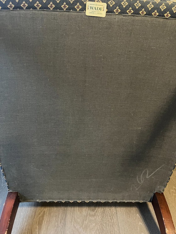 Fauteuil vintage anglais Wade – Wade Upholstery Limited, Bois, Textile (photo 10 of 13)