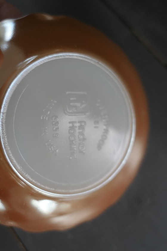 Image 1 of Vintage Anchor Hocking Fire King kop en schotel 6 x