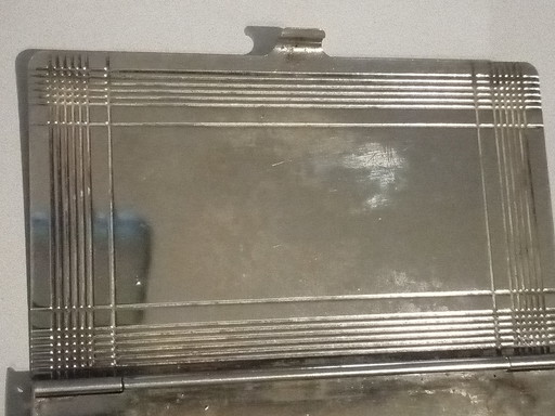 Vintage silver metal cigarette holder