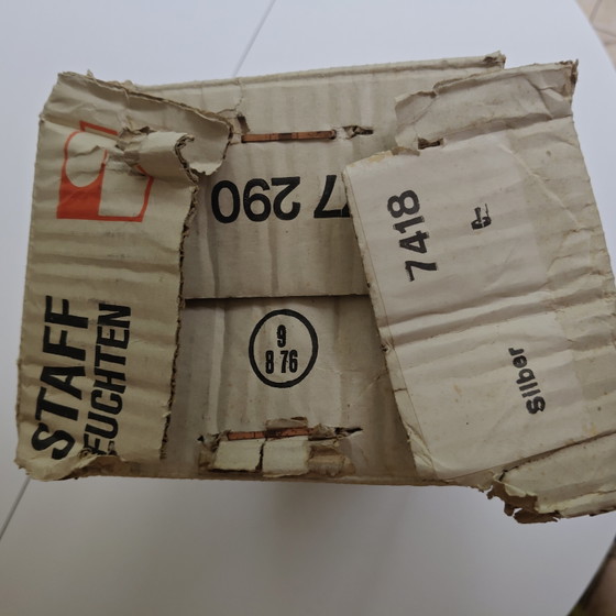 Image 1 of Lampada da parete Staff Leuchten 7410-18 con scatola originale – Design tedesco dell'era spaziale