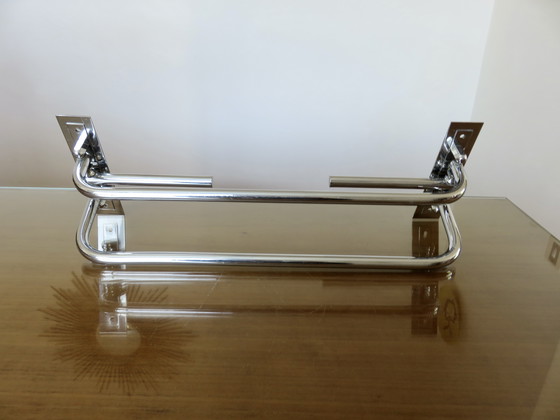 Image 1 of Portasciugamani Art Déco in ottone cromato, anni '30-'40, Francia 