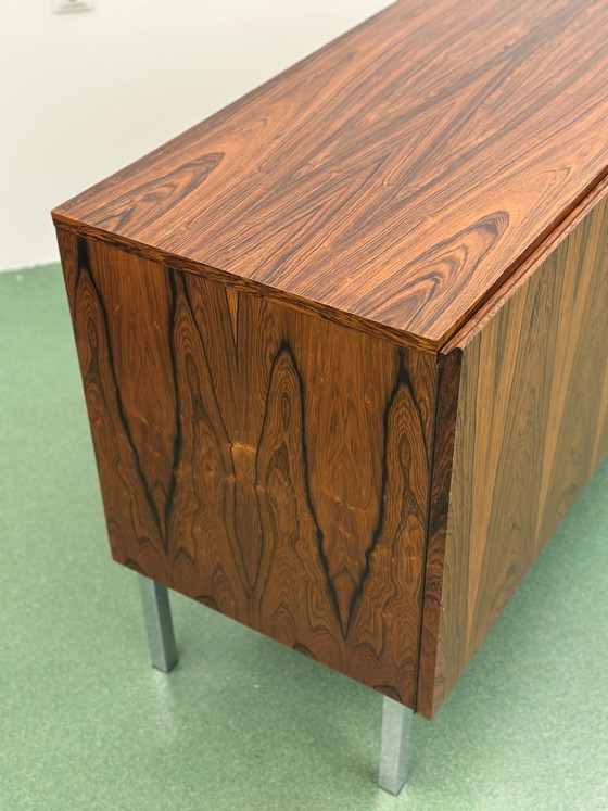 Rosewood Sideboard, Germany, 1960s, Chrome, Mid Century Modern (photo 10 of 10)