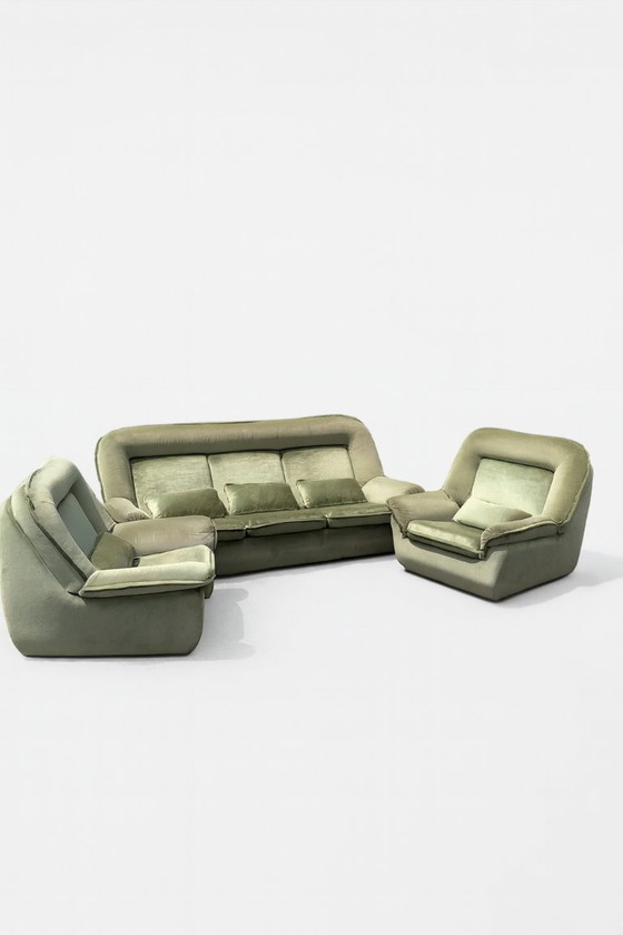 Image 1 of Set di divani retrò, Nordika, anni '70, Cecoslovacchia