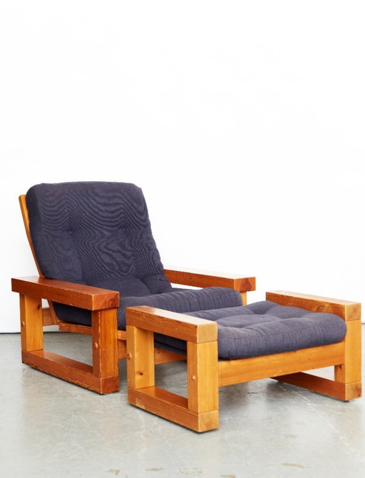 Poltrona lounge "Patron" di Christer Lundén e Ottoamne per Broby Nya Möbler AB