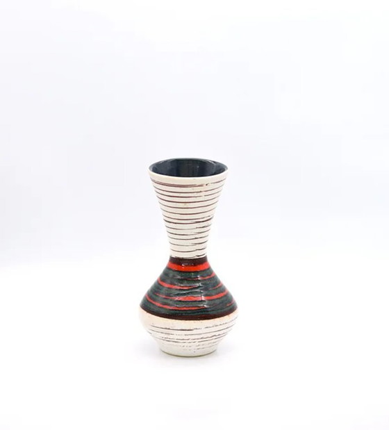 Image 1 of Scheurich 523-21 West German Fat Lava Vase – Vintage Mid-Century Modern Pottery