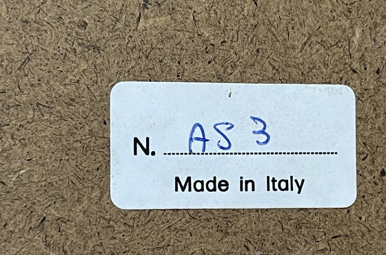 Image 1 of Italian Vintage Epoxy Large Mirror With Console