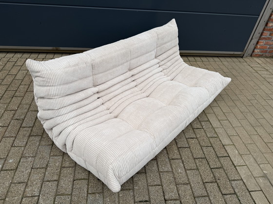 Image 1 of Ligne Roset Togo 3-seater, 2-seater and corner sofa in Beige Corduroy