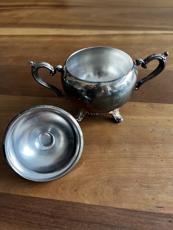 Image 1 of Set da caffè/tè placcato argento, 4 pezzi