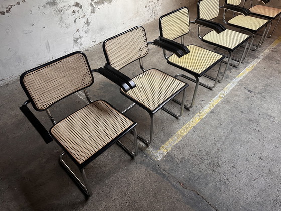 Image 1 of Vintage cesca stoelen Marcel Breuer Made in Italy  