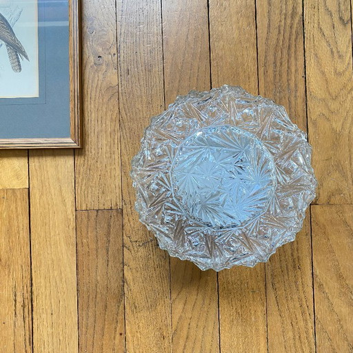 Applique da parete in vetro vintage, plafoniera rotonda, 22 cm