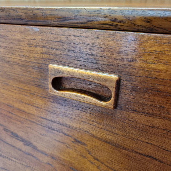 Image 1 of Vintage teak houten wandkast met bar, jaren 60