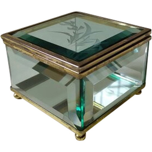 Vintage glass box, 1950