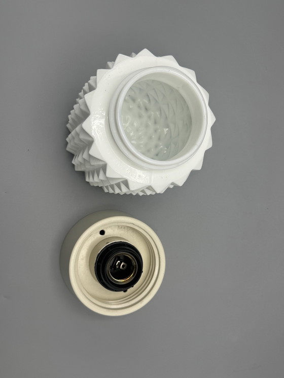 Image 1 of Stylish mid-century corodex ceiling lamp with a sculptural structure