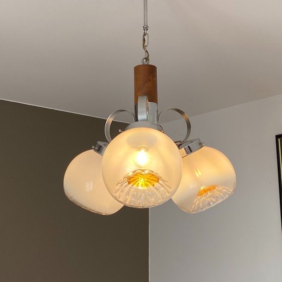 Image 1 of MAZZEGA kroonluchter. 1970. MURANO glas. Italië.