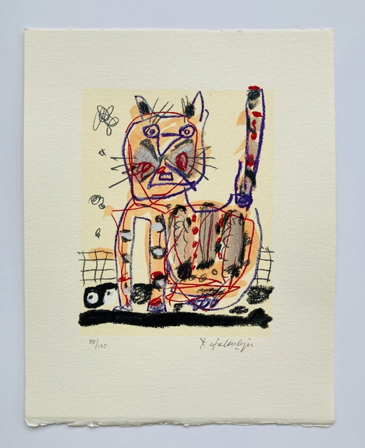 Kees Salentijn - Gato serigráfico