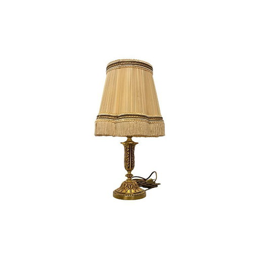 French classic bronze table lamp, circa 1970
