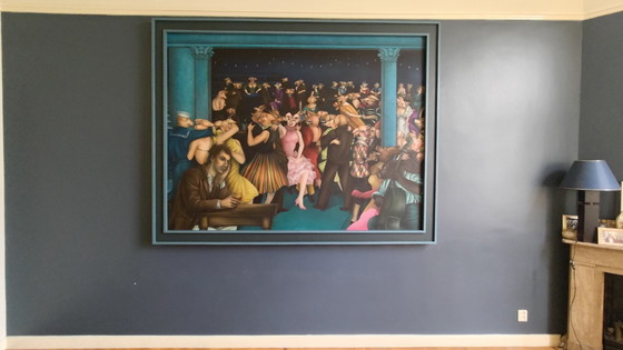 Image 1 of Museaal Statement Piece: XL Schilderij Hieron Pessers (220 cm)