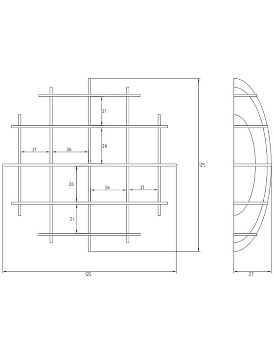 Image 1 of Wandregal Big Jim 125 Multiplex Weiss von ellips design