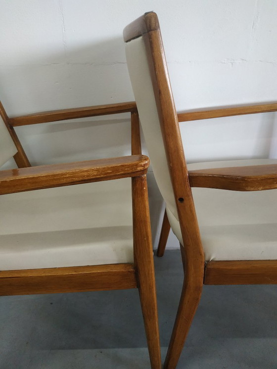 Image 1 of Juego de 4 sillas de cocina de estilo escandinavo de los años 60