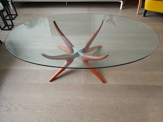 Image 1 of Porada Denuo Salontafel – Italiaans Design – Massief Hout & Glas