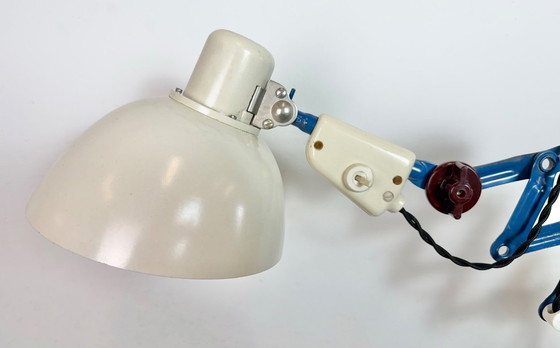 Image 1 of Industrial East German Scissor Lamp from VEB Zweckleuchtenbau Dresden, 1950s