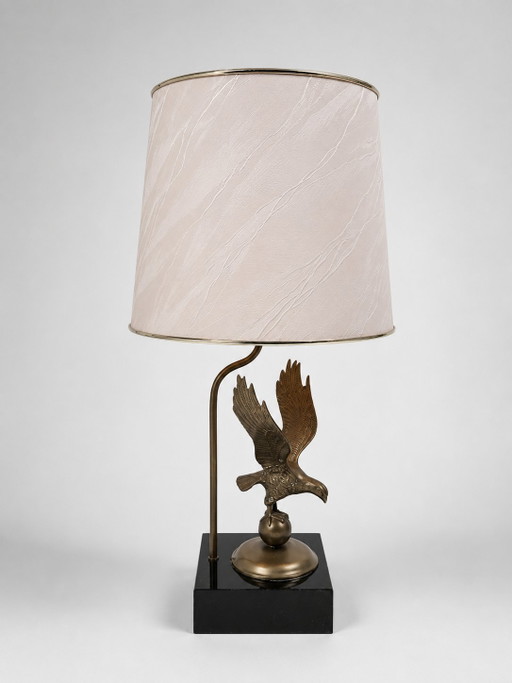 Vintage tafellamp met adelaar
