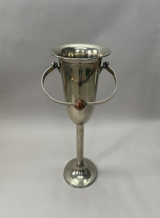 Image 1 of Enfriador de champán con pedestal – Art Déco ca. 1920