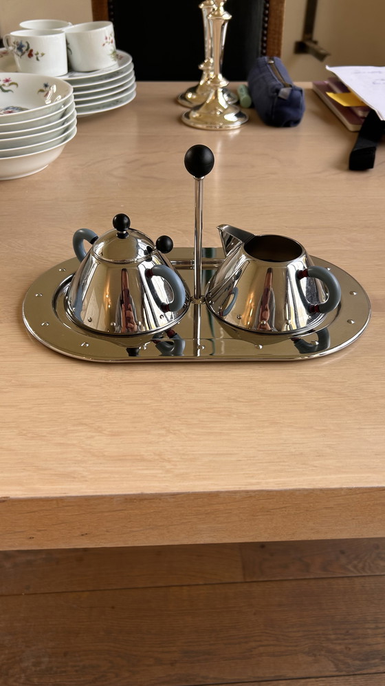 Image 1 of Alessi Michael Graves Chrome Set leche + azúcar