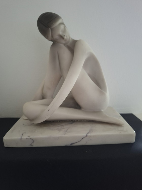 Image 1 of Art Deco Sculpture – Stylized Nude – 1920s