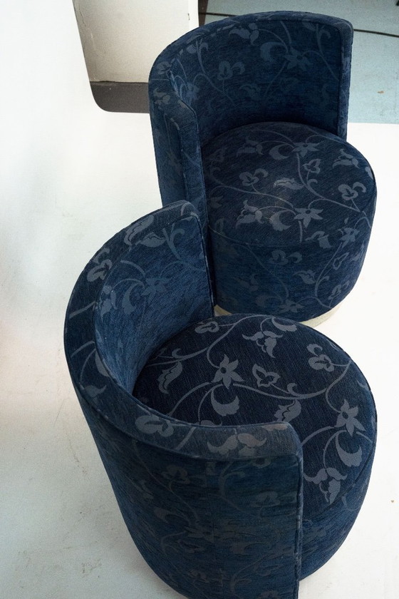 Image 1 of Pair of Art Deco-Style Occasional Armchairs, Italy, 1960s
