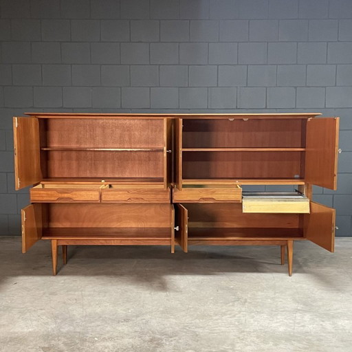 Vintage Deens Design Highboard – Teakhout – Jaren 60 – high boards, Wood (photo 2 of 16)
